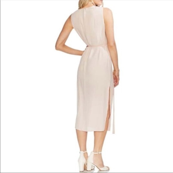 NWT Vince Camuto pink overlay midi dress 16 1X - Picture 3 of 8